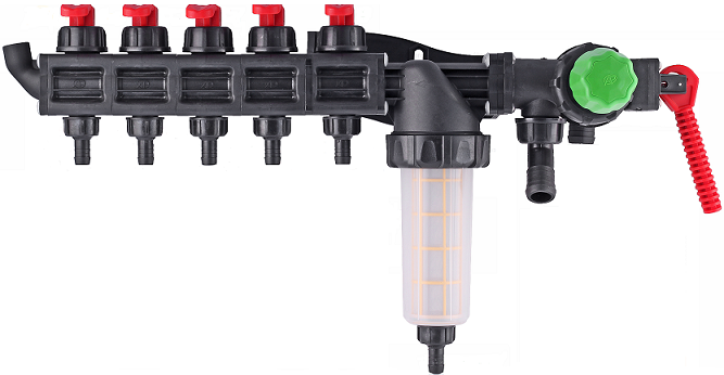 Регулятор расхода жидкости 5-ти секционный польский