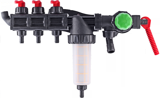 Регулятор расхода жидкости 3-х секционный для опрыскивателя польский